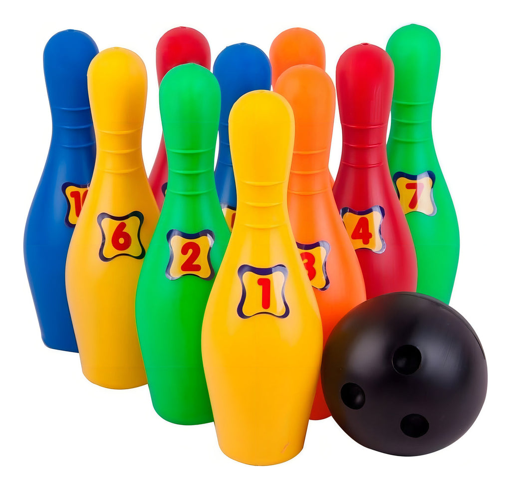 Jgo. Boliche Mediano De Plastico 12pz Didactico