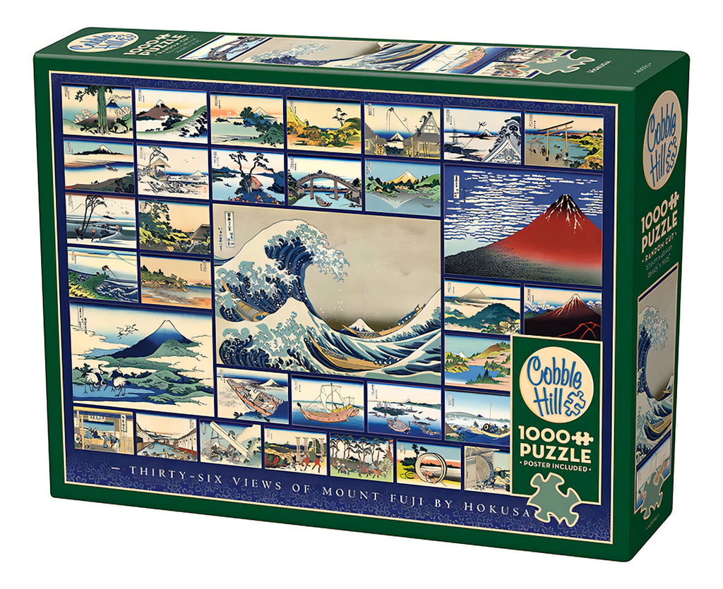 Rompecabezas Galeria Hokusai 1000 Pz Cobble Hill La Gran Ola