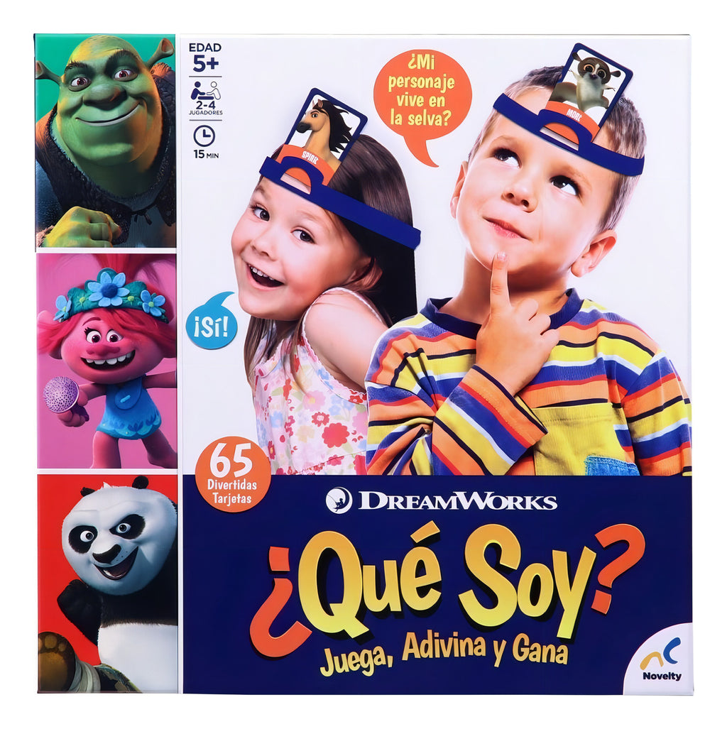Juego De Mesa Novelty ¿qué Soy? Dreamworks 65 Tarjetas