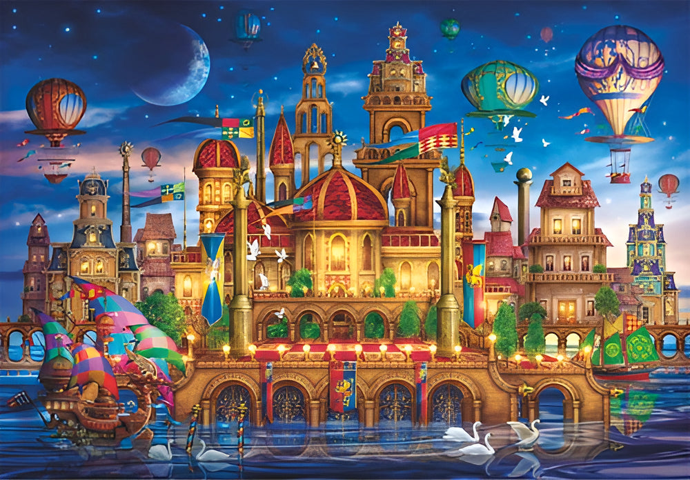 Rompecabezas Palacio De Fantasia 1000 Pz Clementoni Italia