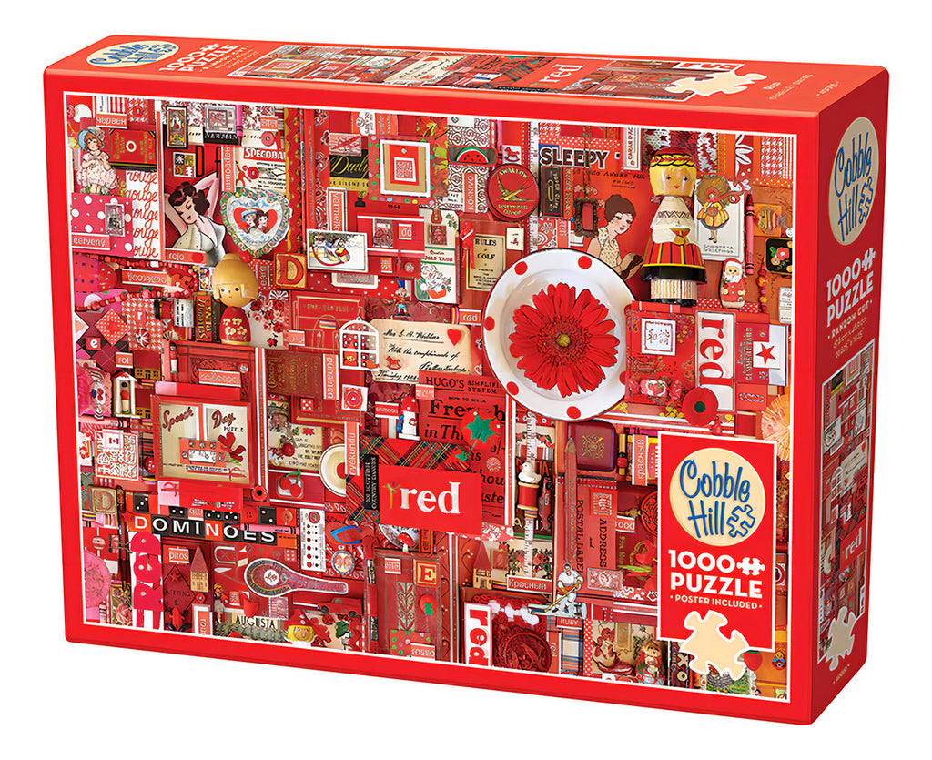 Rompecabezas Rojo 1000 Pz Cobble Hill Rainbow Project