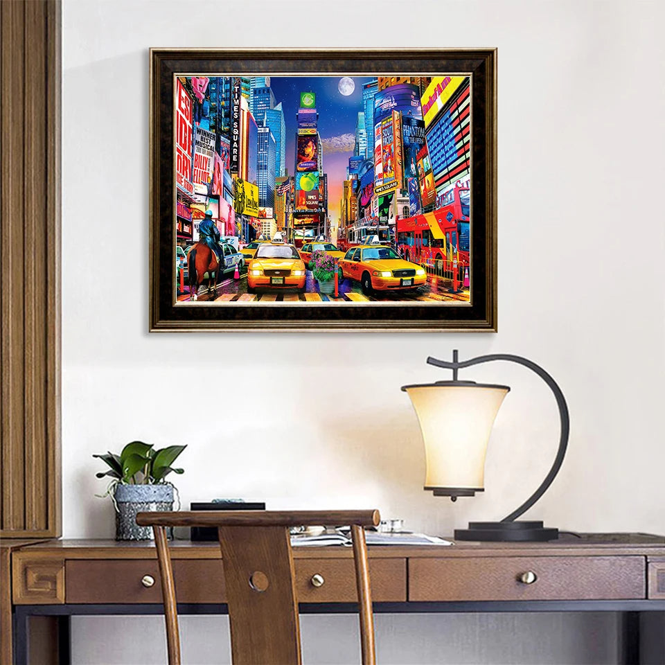 Kit Pintura Arte Diamante Times Square Dm-73 Educar