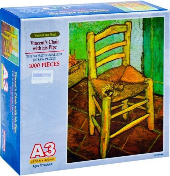 Van Gogh Silla Con Pipa Mini Rompecabezas 1000 Piezas Tomax