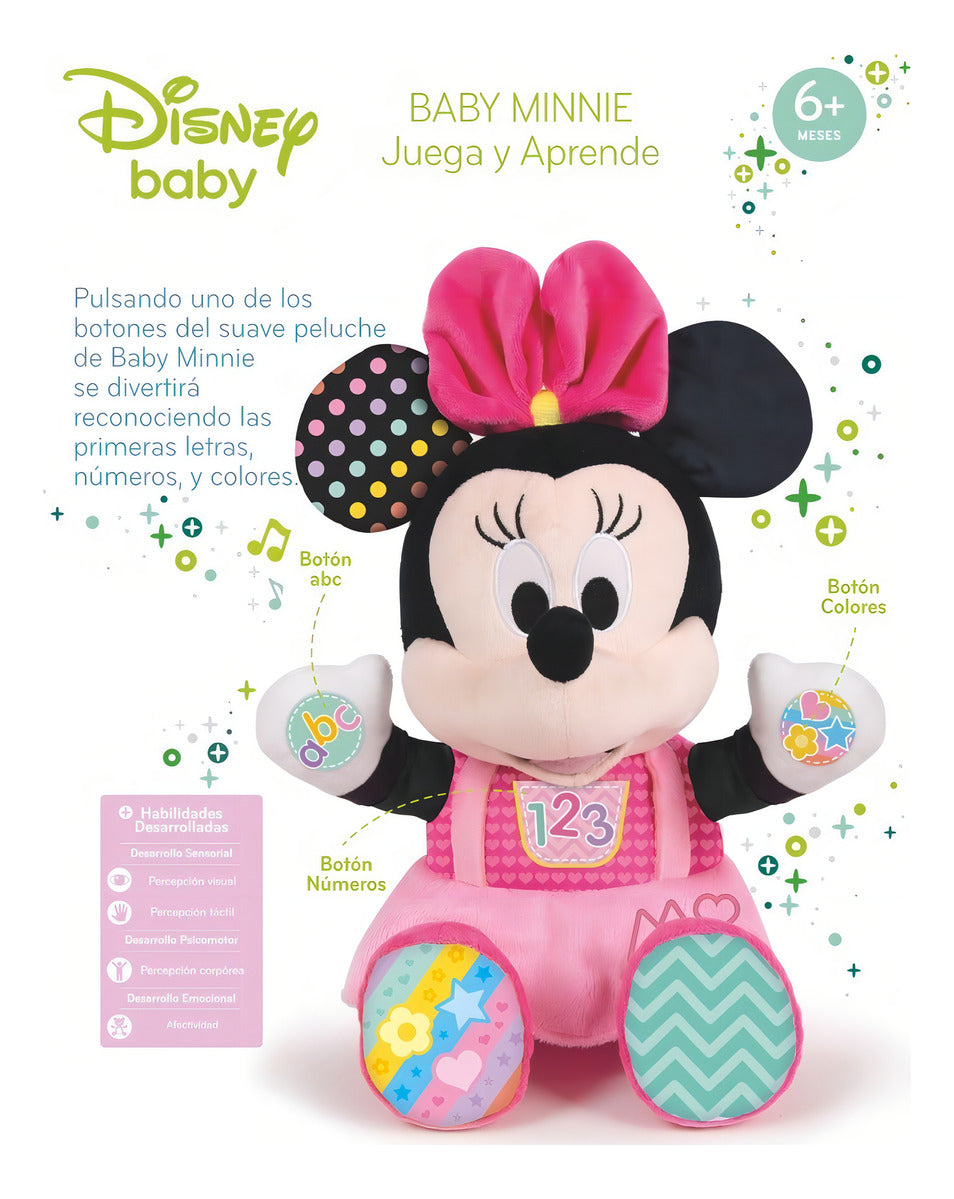 Disney Baby Minnie Mouse Peluche Canta Conmigo Clementoni