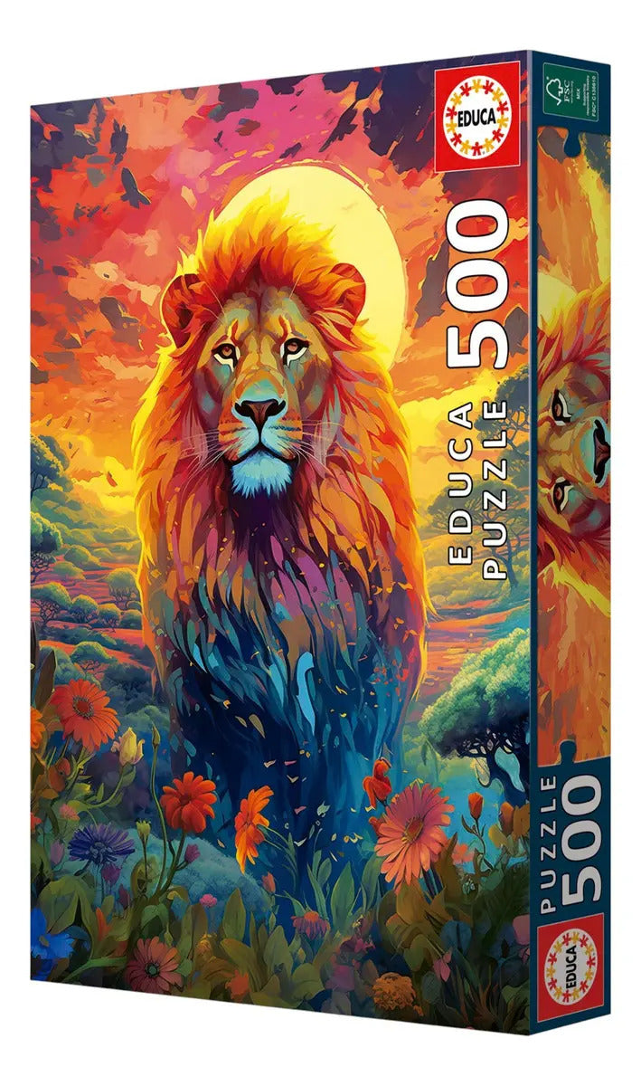 Rompecabezas 500 Mirada Majestuosa Del León Educa