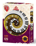 Art Puzzle Reloj Rompecabezas de 570 Piezas El Ritmo del Tiempo 46 cm de diametro