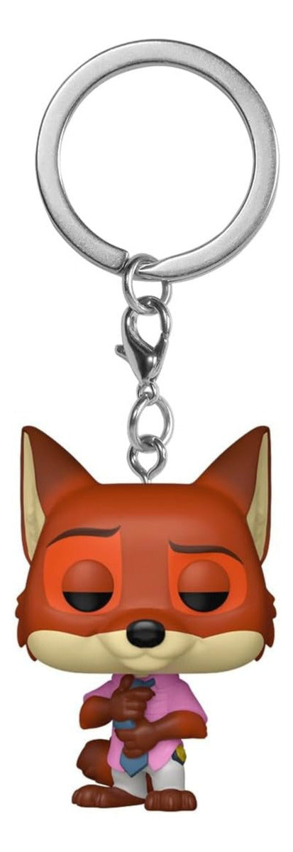 Funko Pop! Keychain: Zootopia 2 - Nick Wilde Marrón