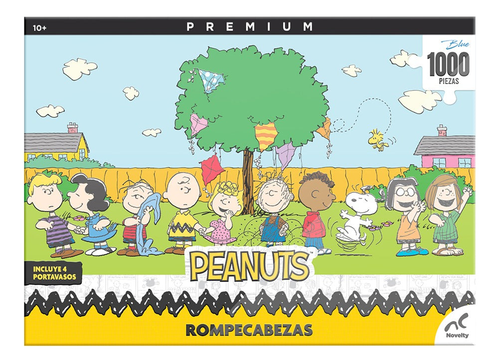Rompecabezas Premium Peanuts Snoopy 1000 Pzs Blue Board