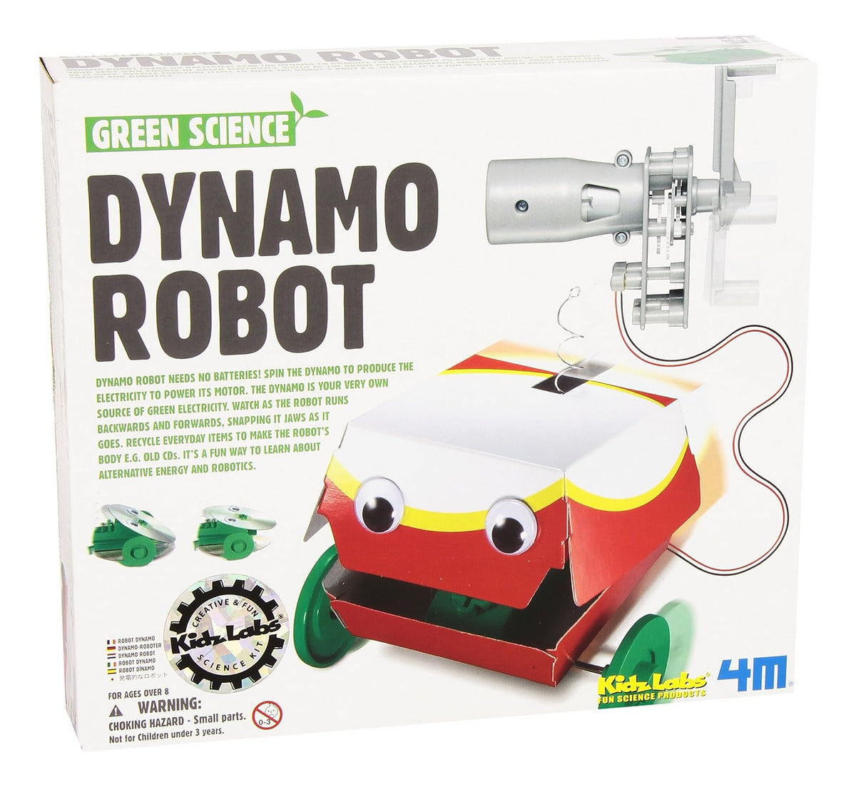 4m Robot Dynamo Generador Set Didactico Cientifico P/armar
