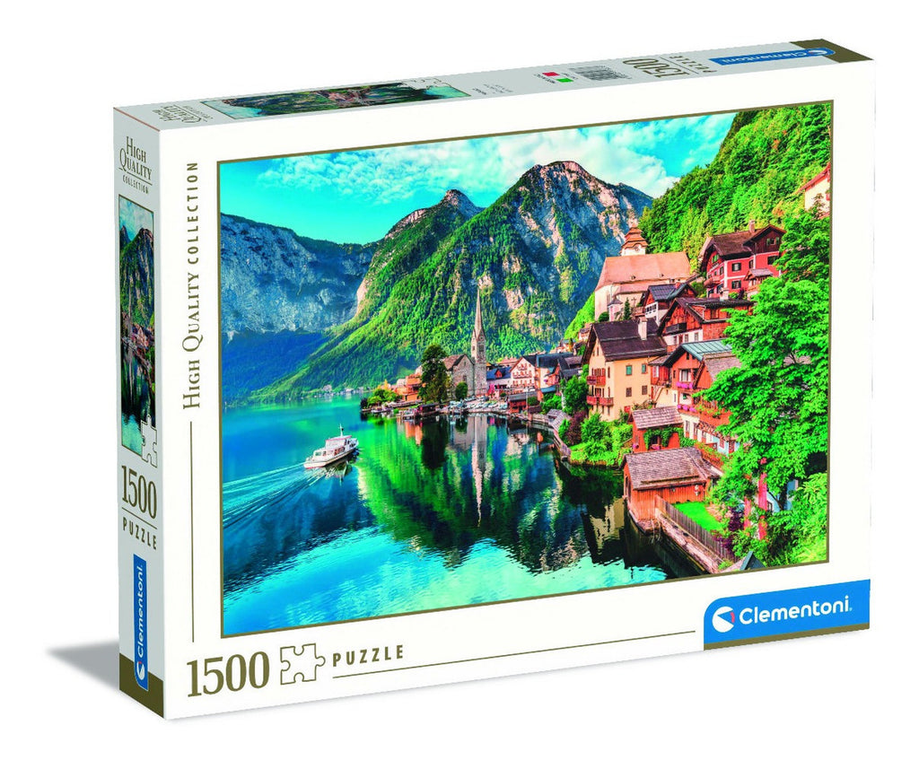 Rompecabezas Hallstatt Vista Lago Austria 1500 Pz Clementoni