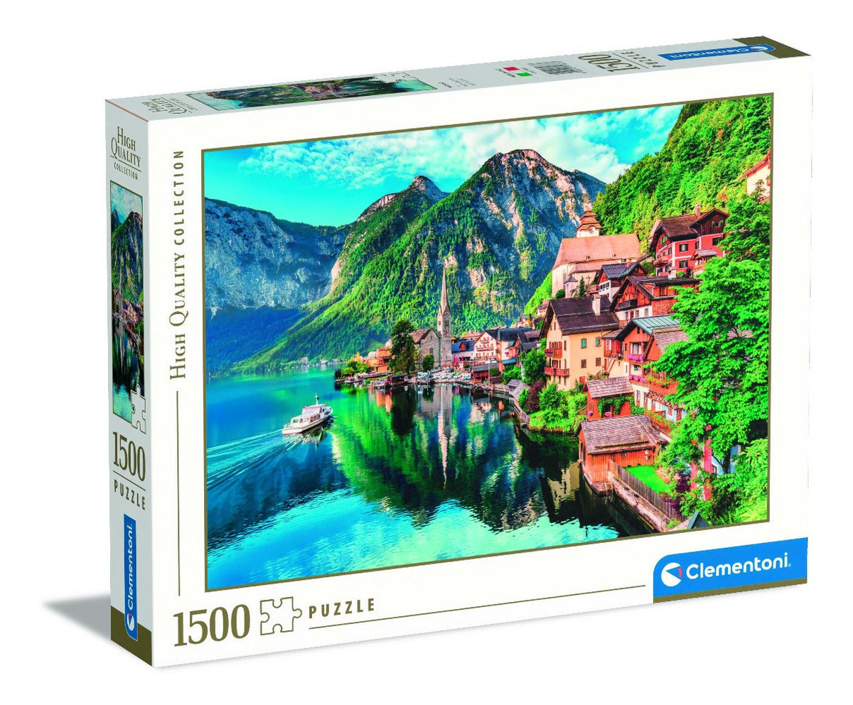 Rompecabezas Hallstatt Vista Lago Austria 1500 Pz Clementoni