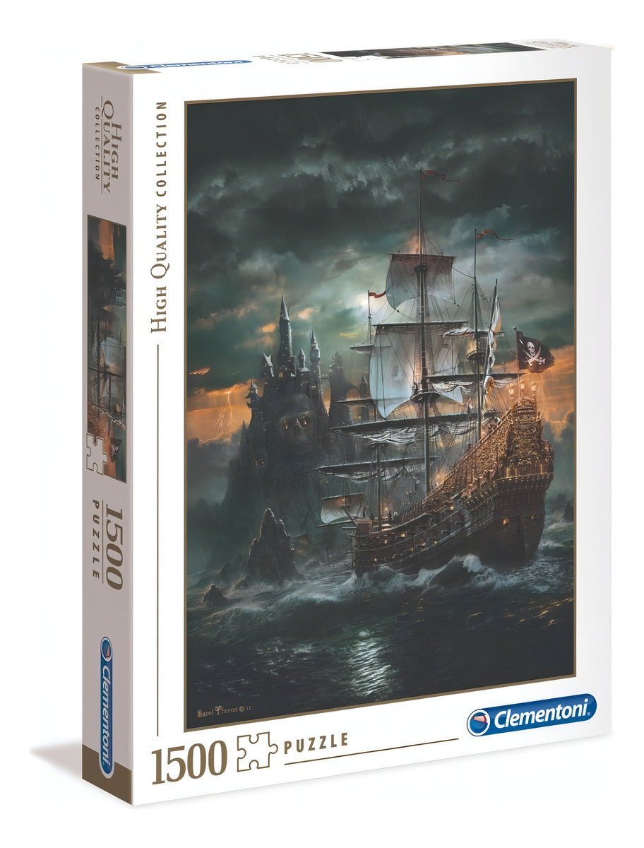 Rompecabezas Clementoni High Quality Collection The Pirate Ship 31682 De 1500 Piezas