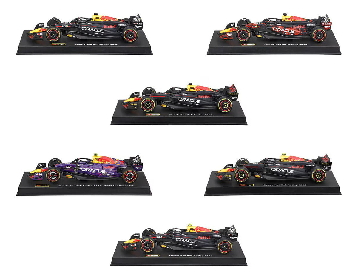 Bburago F1 Red Bull Autos Escala  1:43 (6-pack) Checo Pérez