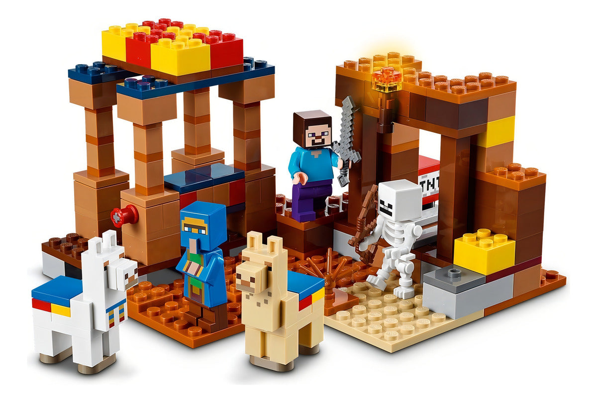 Kit De Construcción Lego Minecraft El Puesto Comercial 21167 201