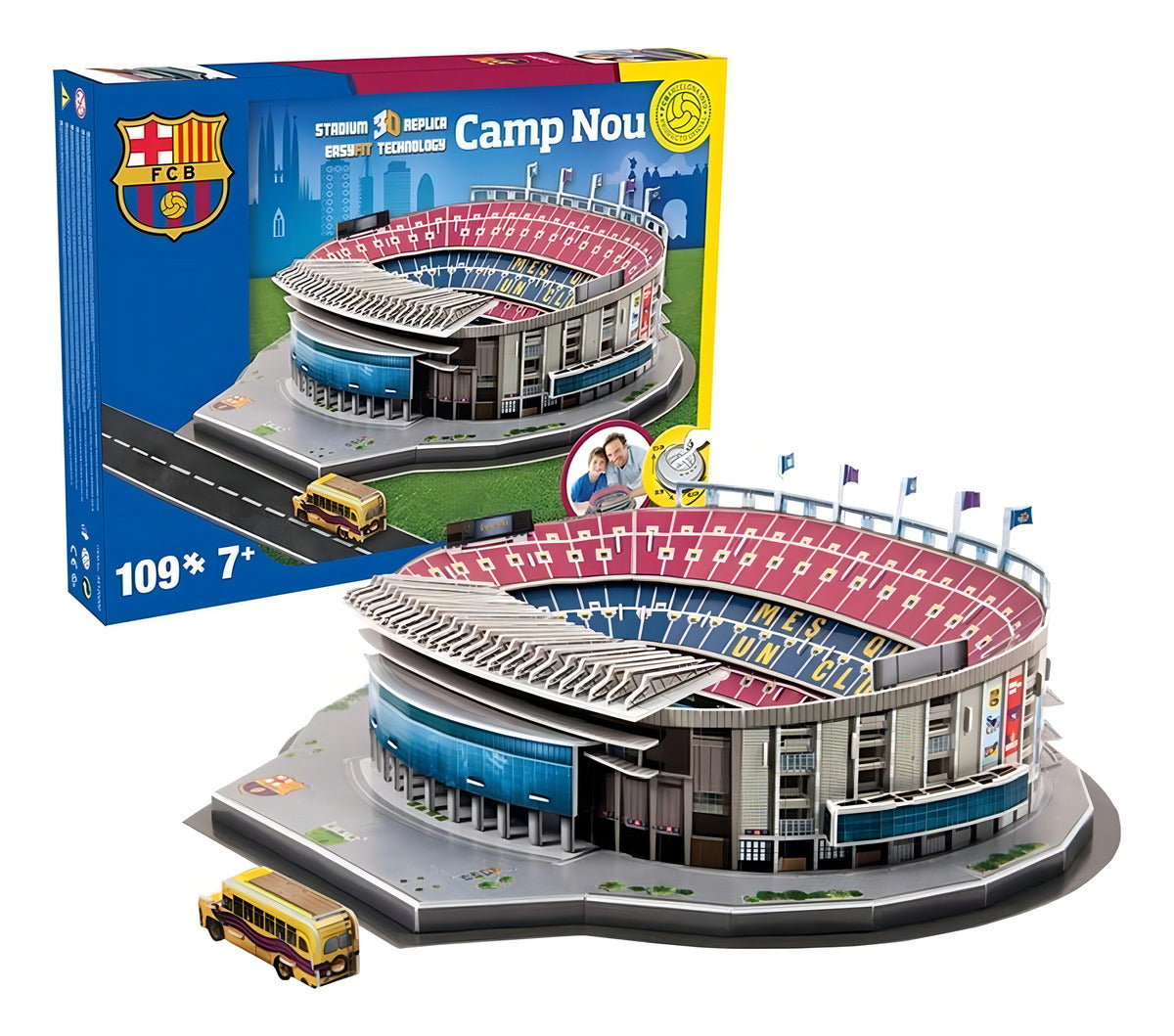 Rompecabezas 3d Nanostad Estadio Camp Nou Barcelona Laliga