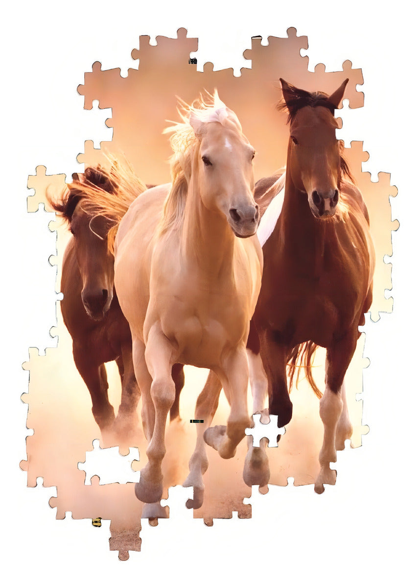 Manada De Caballos A Galope Rompecabezas 1000 Pz Clementoni