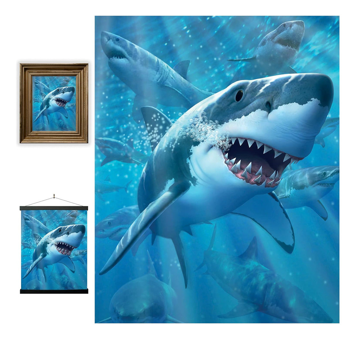 Deluexebase Póster 3d Live Life Great White Delight