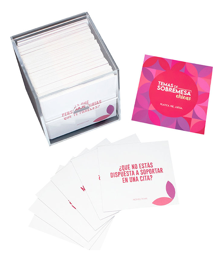Juego De Cartas Temas De Sobremesa Chicas