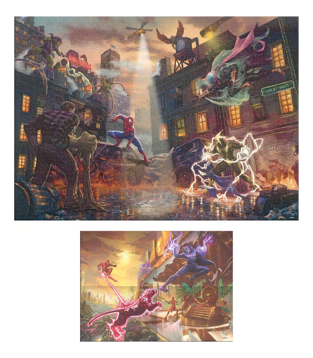Rompecabezas Premium Marvel 1000pz Thomas Kinkade Blue Board