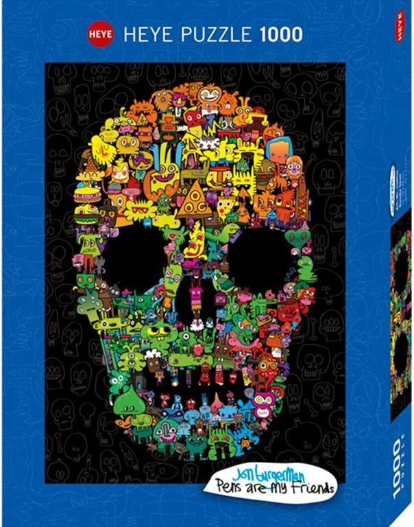29850 Calavera De Burgerman Rompecabezas 1000 Piezas Heye