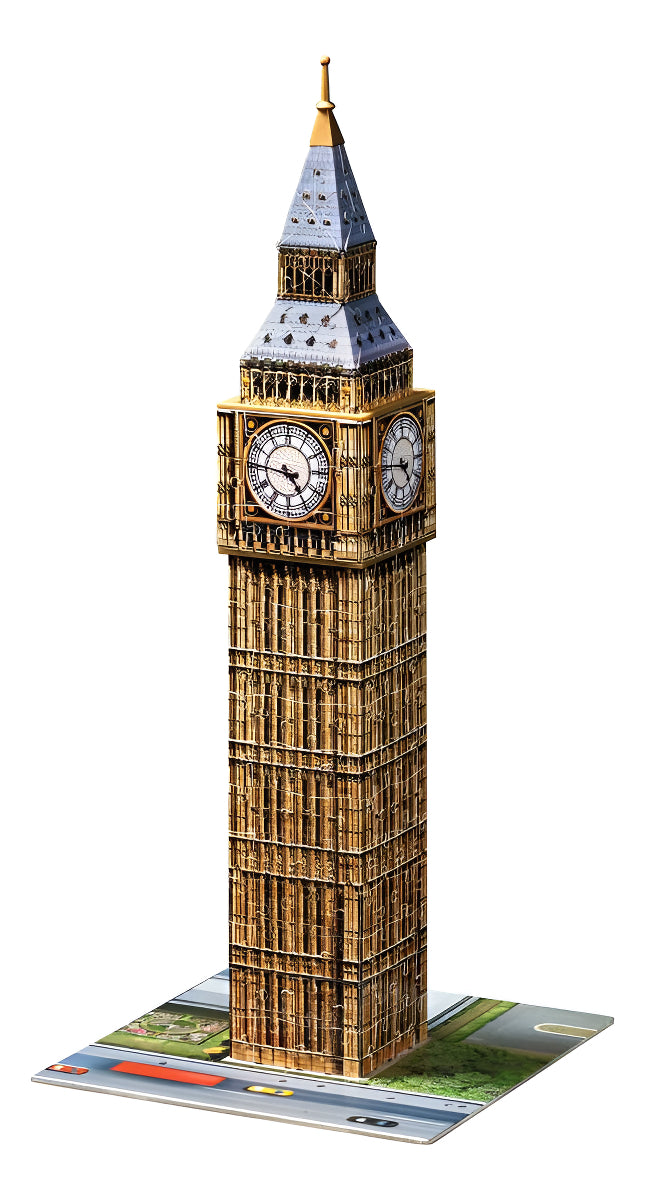 Rompecabezas 3d Big Ben Londres 216 Piezas | Ravensburger | Puzzle Premium Con Corte Preciso Sin Pegamento Y Reloj Funcional Para Decoración Arquitectónica