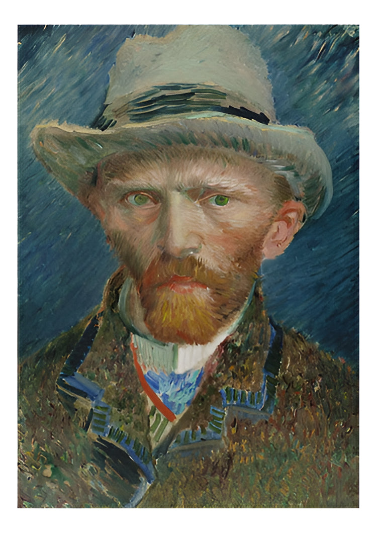 Self-portrait With Grey Felt Van Gogh Mini 1000 Pz Tomax