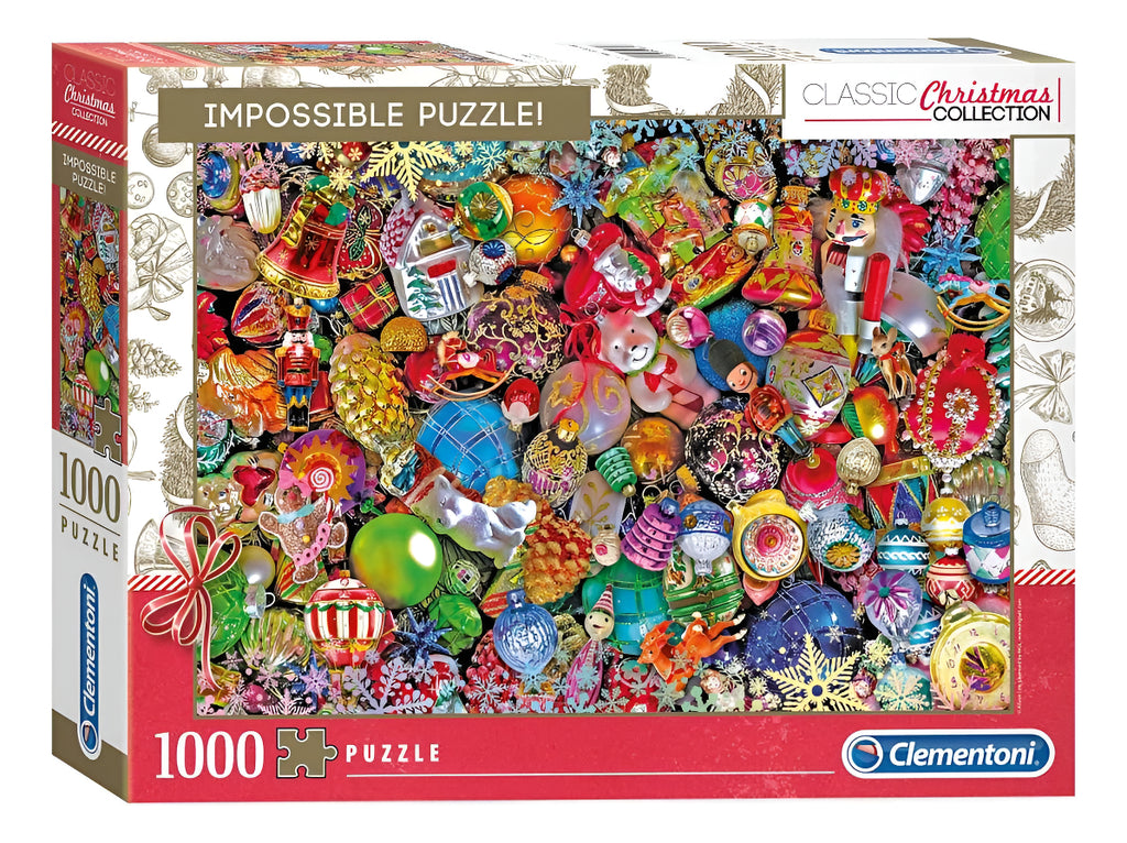 Rompecabezas Imposible Esferas Navidad Clementoni 1000 Pzs