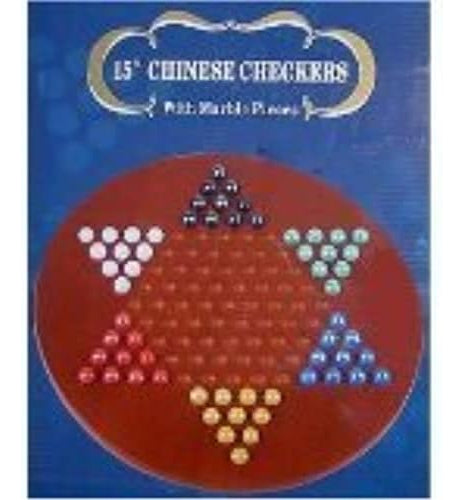 Juego Damas Chinas Gigante Chh Tablero Circular 15 Pulgadas Multicolor