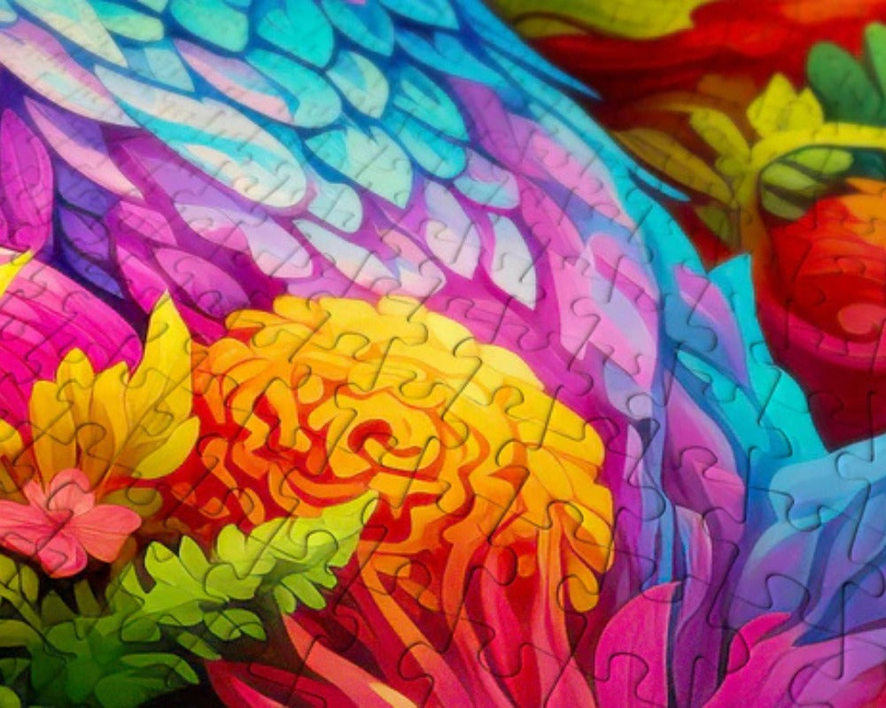 Rompecabezas 1000 Piezas Cartón Dragón Marca Enjoy Puzzle Modelo 2281