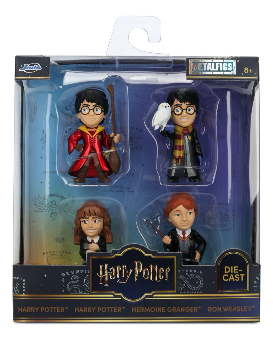 Harry Potter Set 4 Figuras Ron, Hermione Metalfig Jada Toys