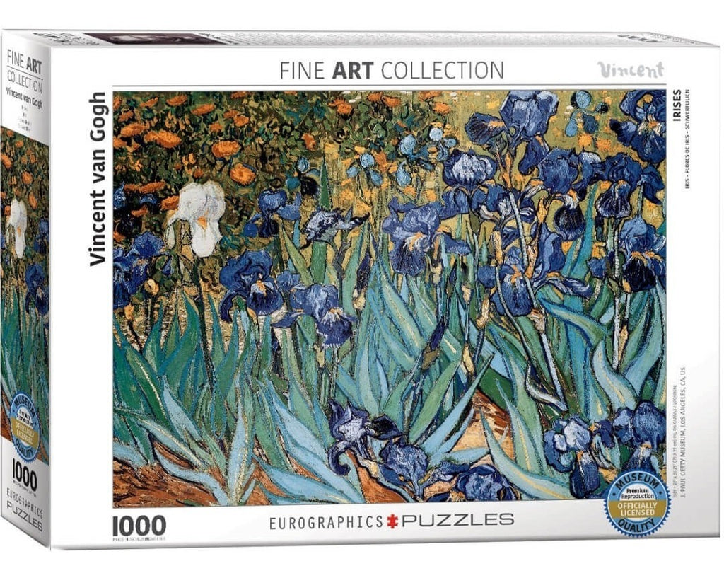 Rompecabezas Fine Art Collection Flores De Iris Vincent Van Gogh 1000 Piezas Eurographics
