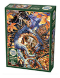 Rompecabezas Cobble Hill Dragón Azul Otoño 1000 Piezas Arte 50x68cm