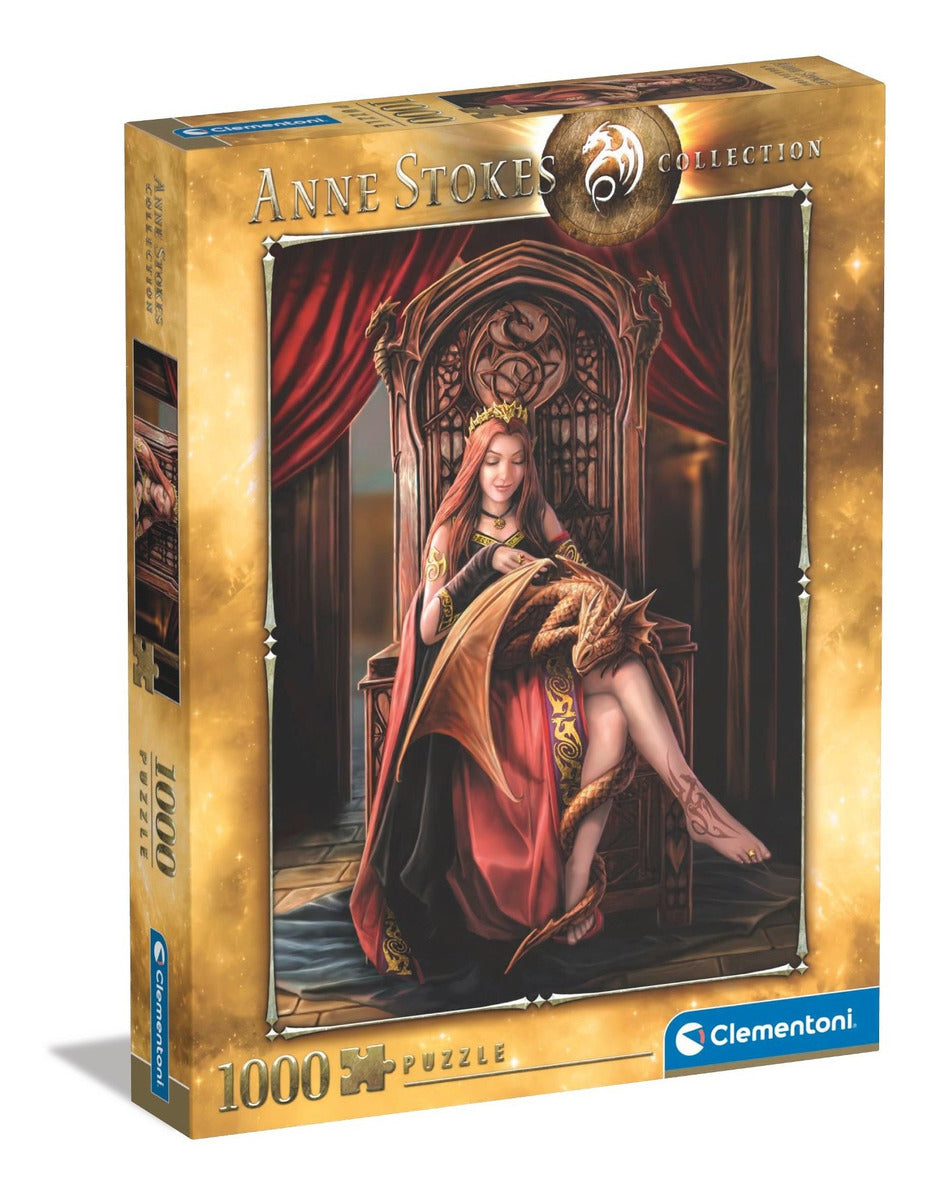 Rompecabezas Reina Dragon 1000 Pz Clementoni Italia Anne Stokes Fantasia