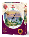 Art Puzzle Reloj Rompecabezas de 570 Piezas Reloj Tarde Egea 46 cm de diametro