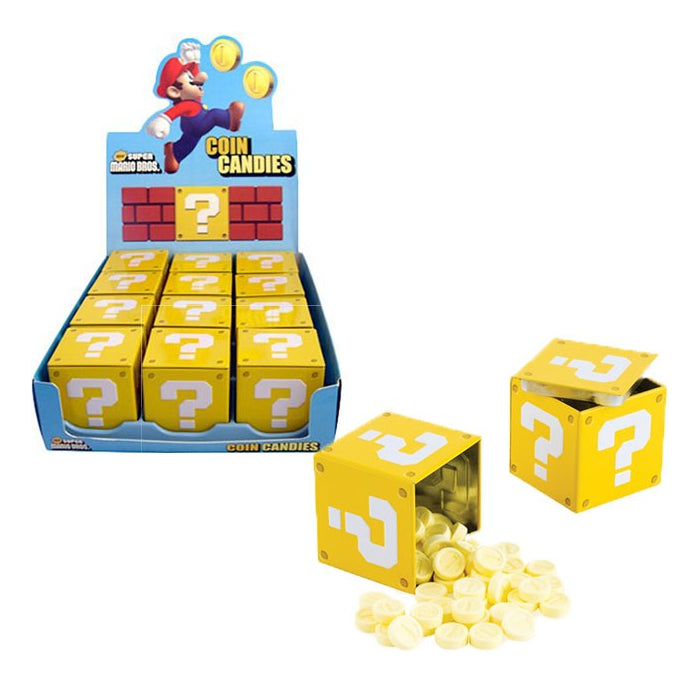 Dulces Nintendo Super Mario Star Tin Caja Con 12 Piezas