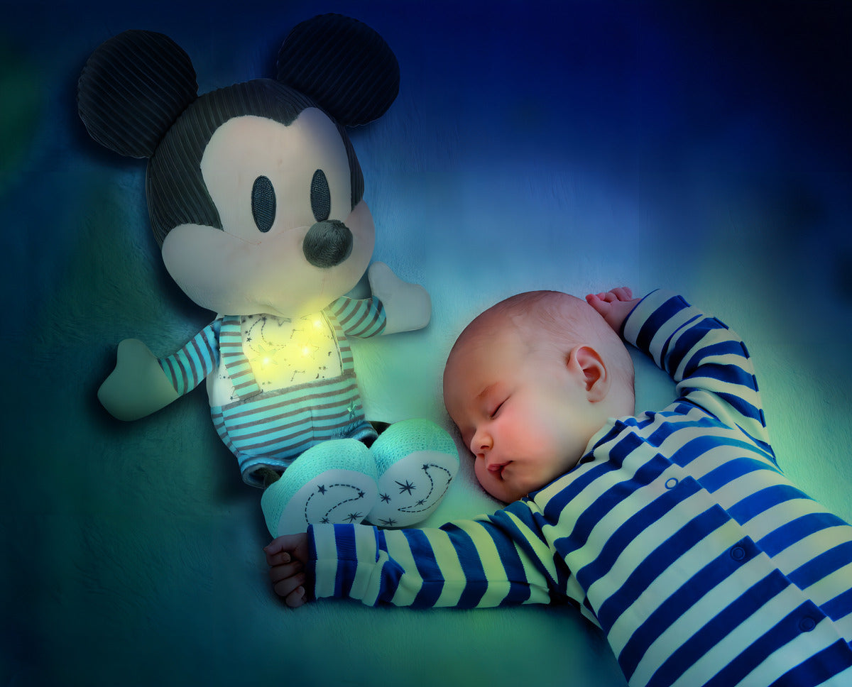 Baby Clementoni Peluche Mickey Mouse Luz Y Sonido Disney 30 Cm