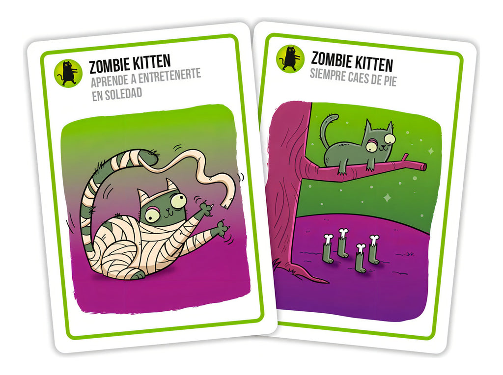 Juego De Mesa Ecg-zomb-6 Zombie Kittens En Español 7+ Exploding Kittens