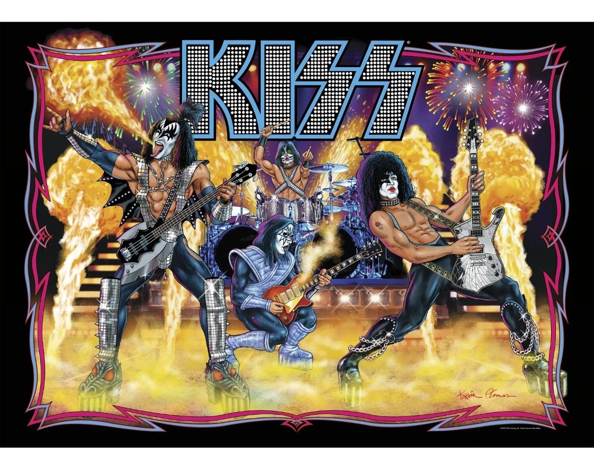 Kiss Heavy Metal Rompecabezas 1000 Piezas Road Crates
