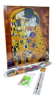 Kit Pintura Arte Diamante El Beso, Klimt Educar Dm-80