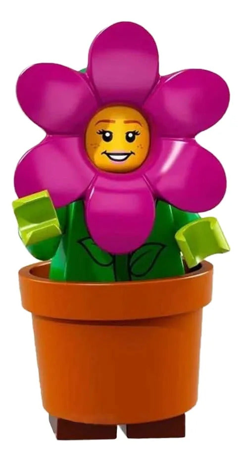 Chico Chica Maceta Flor Minifigura Lego Serie 18 Original