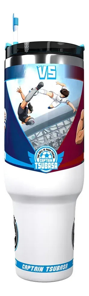 Termo Acero Inoxidable 1.1 L Captain Tsubasa Súper Campeones