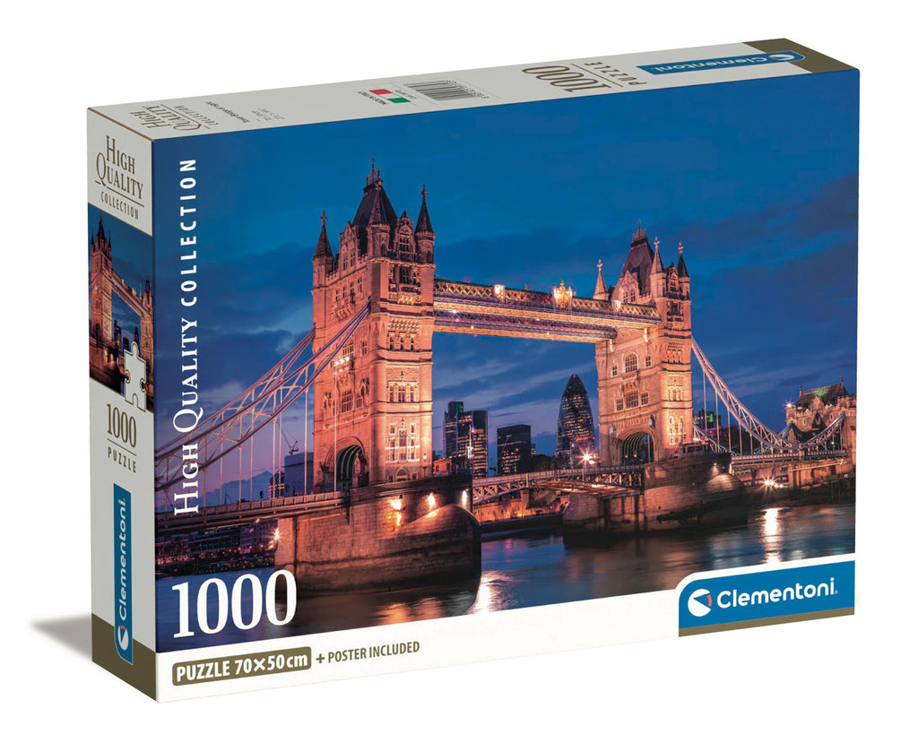 Rompecabezas London Tower Bridge 1000 Pz Clementoni Londres