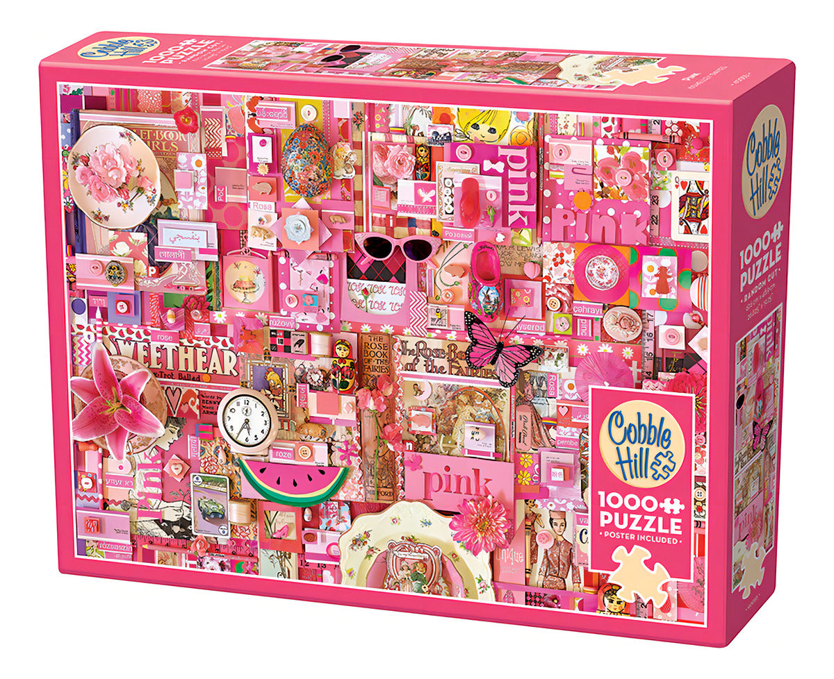 Rompecabezas 1000 Piezas Cobble Hill Arte Rosa Pink Rainbow Project
