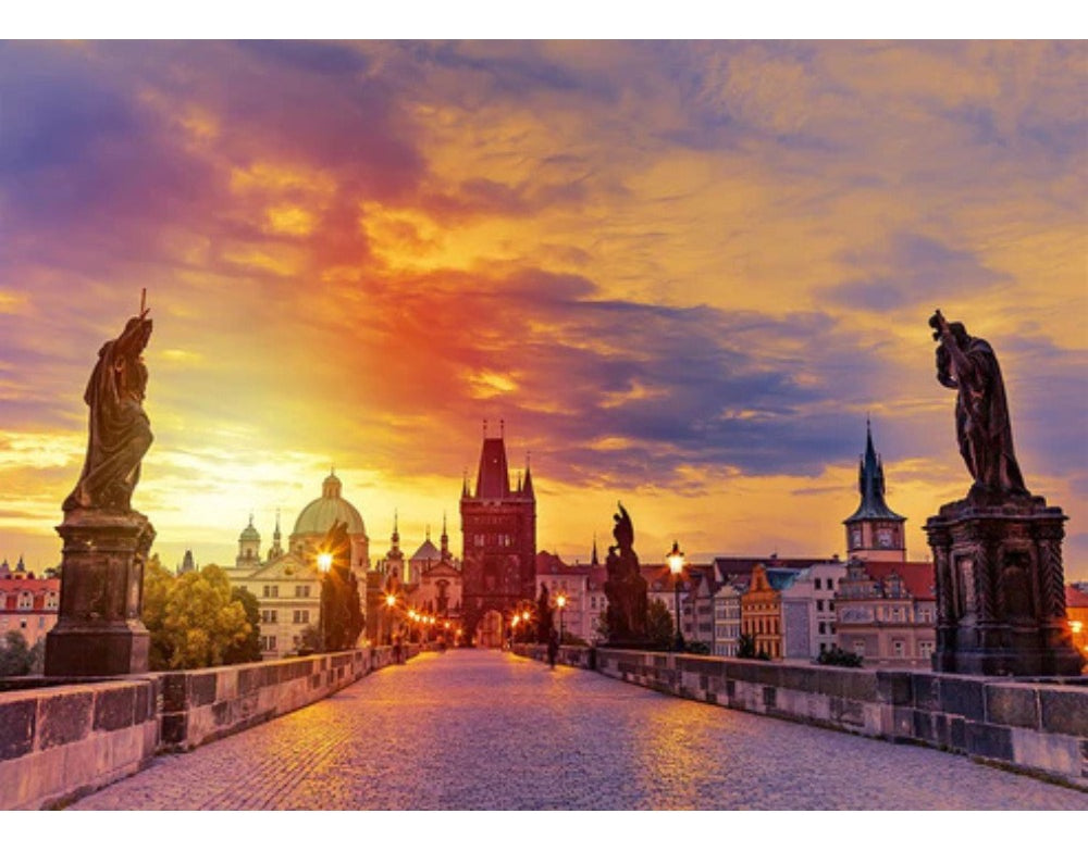 Rompecabezas Praga 1000 Piezas Puente San Carlos Enjoy Puzzle