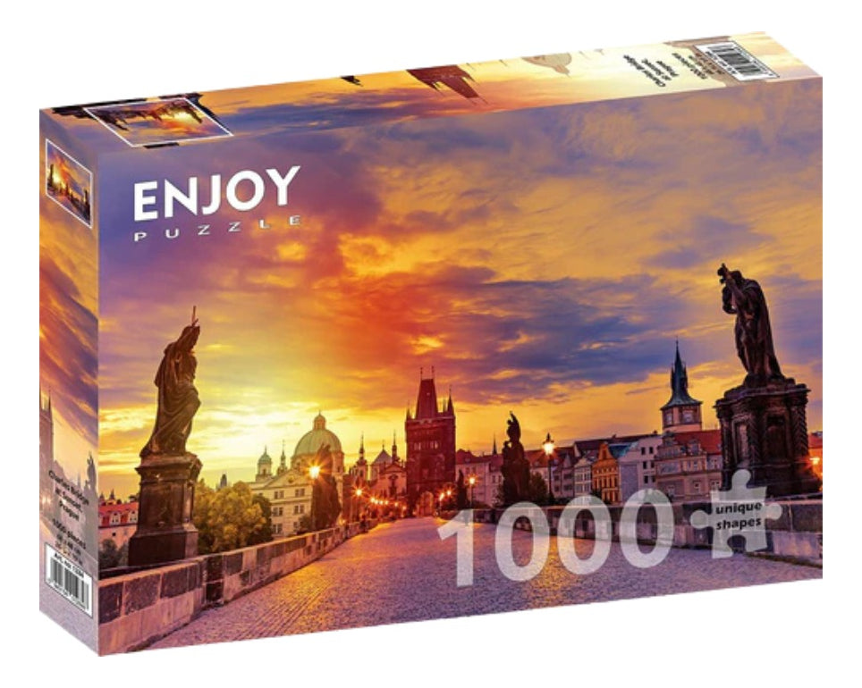 Rompecabezas Praga 1000 Piezas Puente San Carlos Enjoy Puzzle