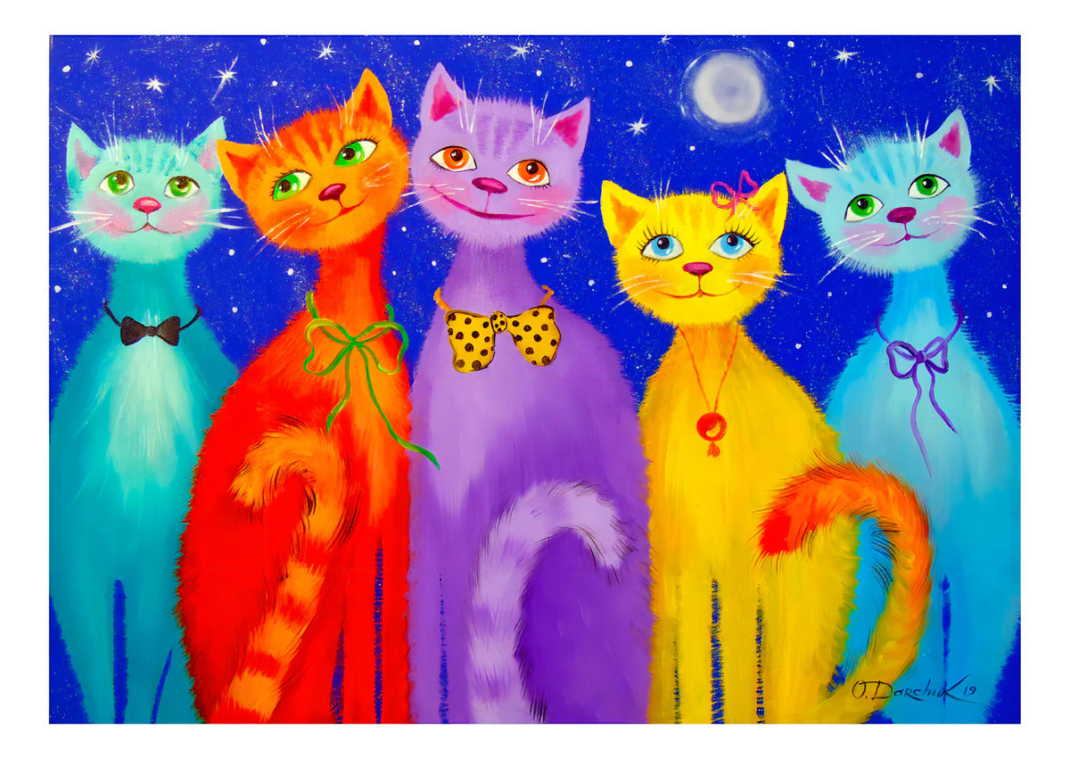 Rompecabezas Enjoy 1000 Piezas Gatos Sonrientes
