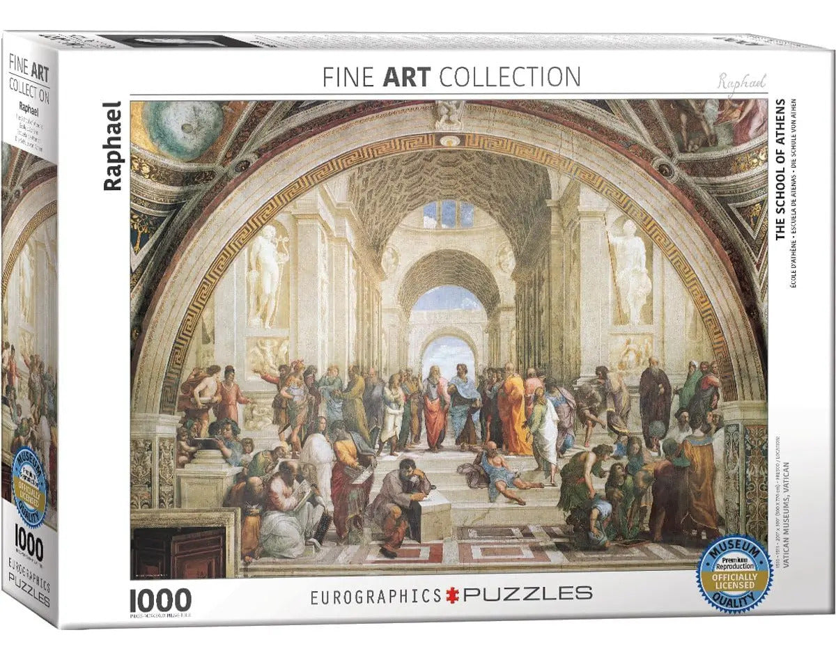 Escuela De Atenas Rafael Rompecabezas 1000 Pz Eurographics