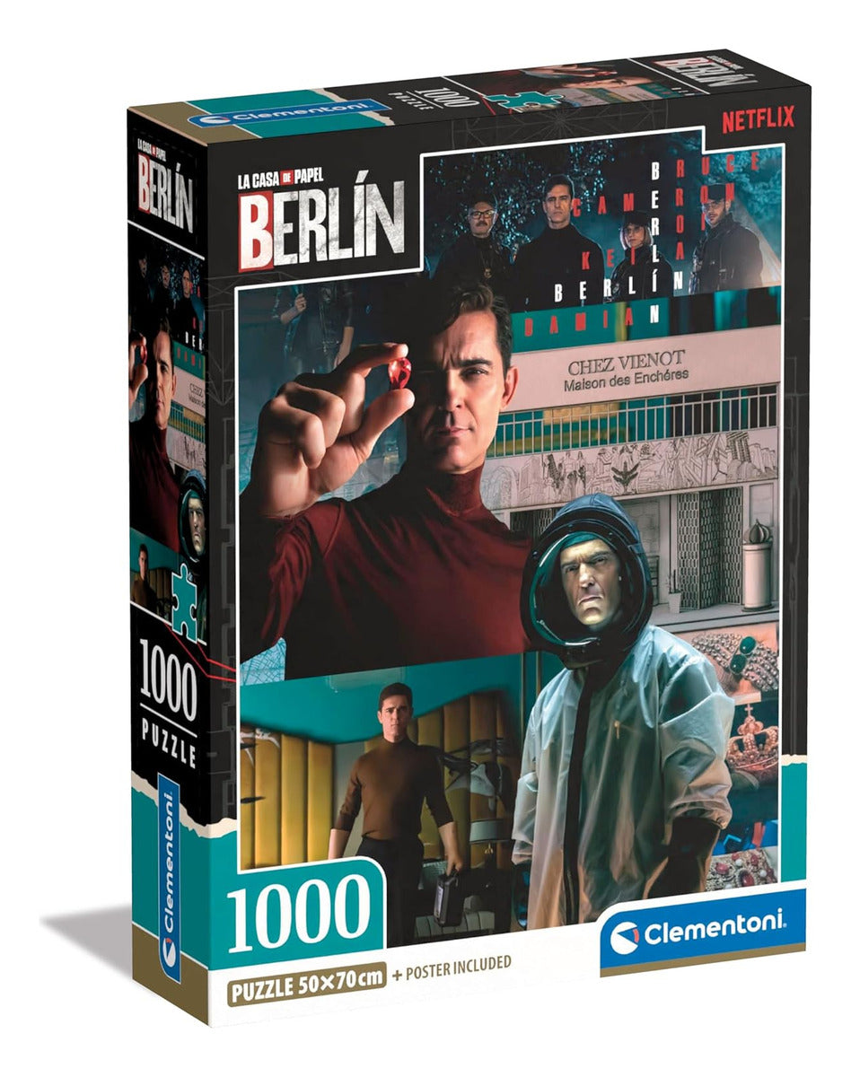 Clementoni Casa De Papel Berlín Joya Rompecabezas 1000 Pzs