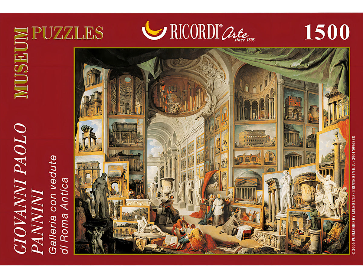 Rompecabezas Pannini Galeria Roma Antigua 1500p Ricordi Arte