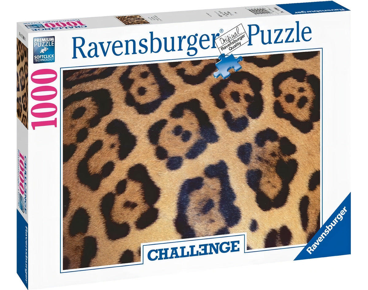 Rompecabezas Ravensburger 17096 Challenge Manchas De Jaguar 1000
